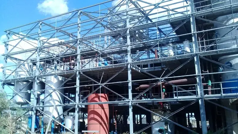 Charpente de process pour unité agro-industrielle
