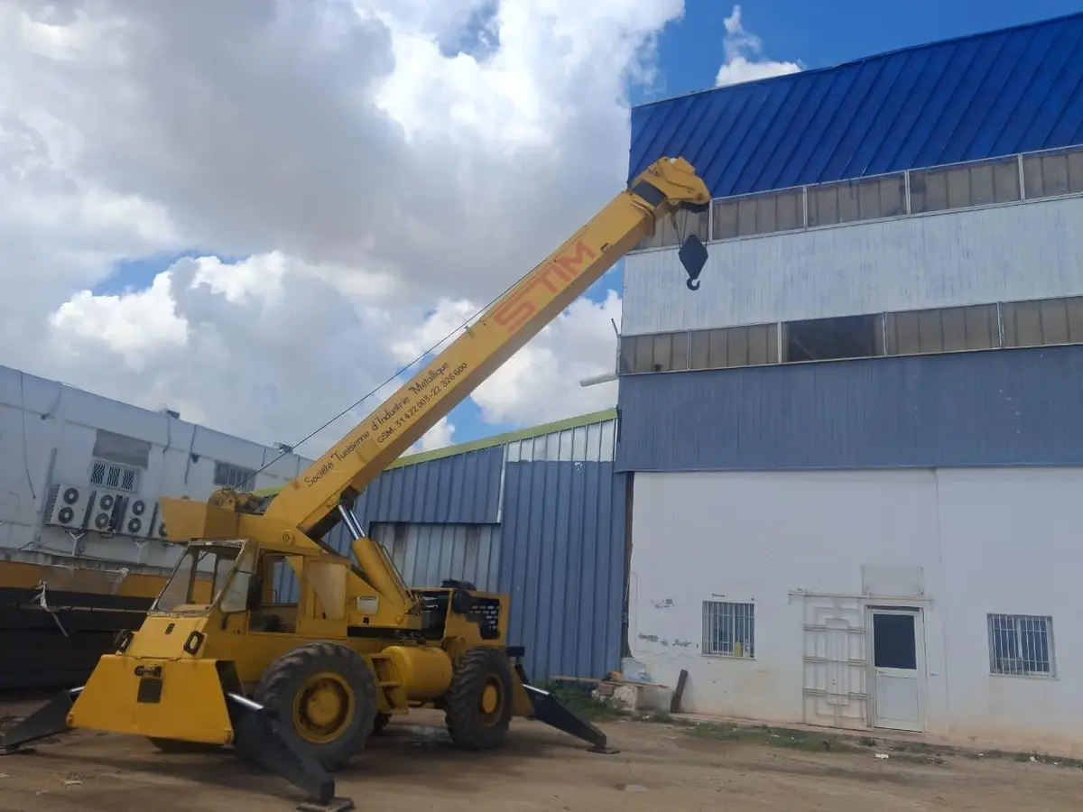 Grue mobile STIM utilisée pour le montage sur chantier